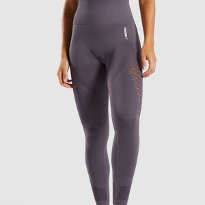 GYMSHARK purple mauv seamless high rise